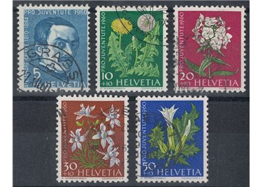 SVIZZERA 1960 Pro Juventute 5v us
