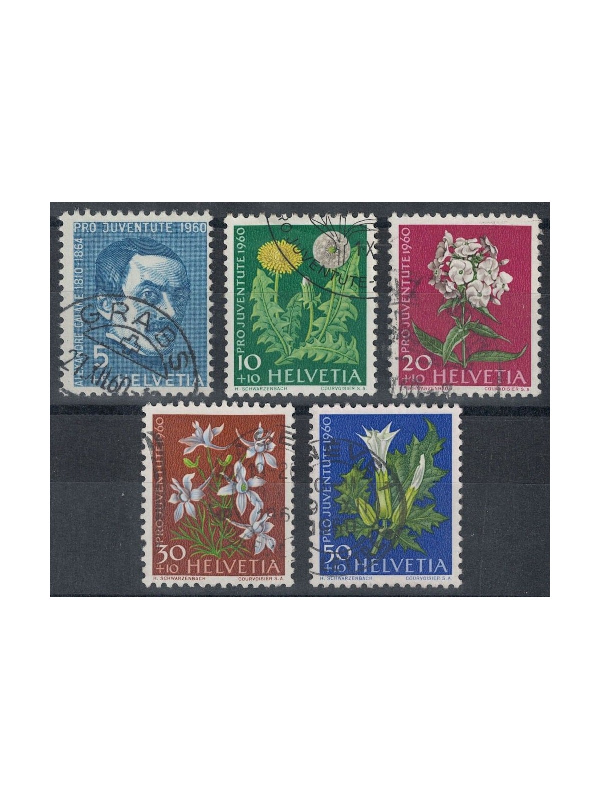 SVIZZERA 1960 Pro Juventute 5v us