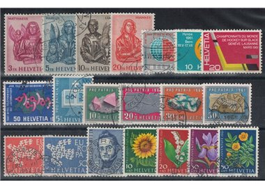 SVIZZERA 1961 Annata completa 20v us