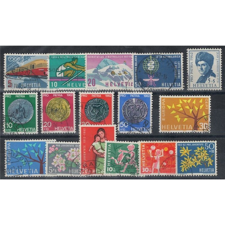 SVIZZERA 1962 Annata completa 16v us