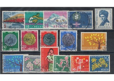SWITZERLAND 1962 Complete year 16v us