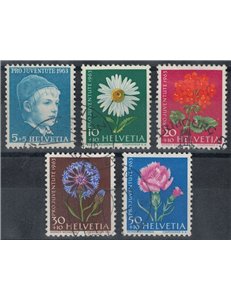 SVIZZERA 1963 Pro Juventute 5v us