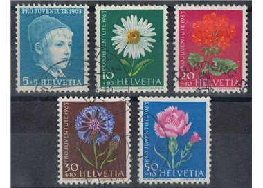 SVIZZERA 1963 Pro Juventute 5v us