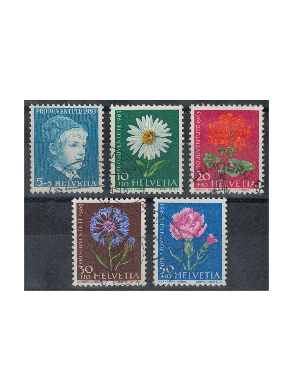 SWITZERLAND 1963 Pro Juventute 5v us