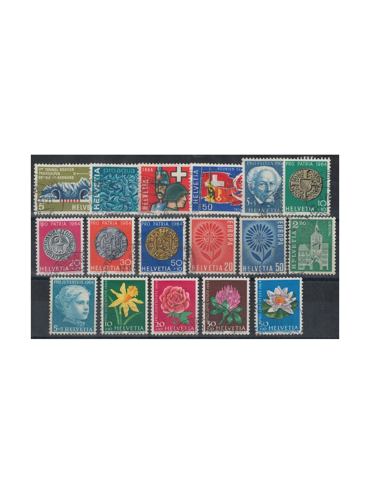 SWITZERLAND 1964 Complete year 17v us