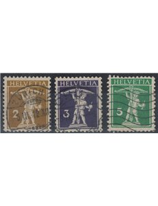 SWITZERLAND 1910 Walter Tell 3v us
