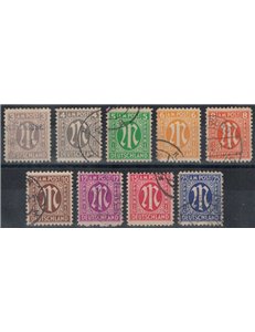 GERMANIA BIZONA 1945 Lettera M in carattere gotico (Washington) 9v us