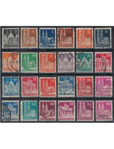 GERMANIA BIZONA 1948 Chiese ed edifici storici 24v us