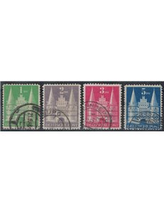 GERMANY BIZONA 1948 Holstentor of Lübeck (I type) 4v us