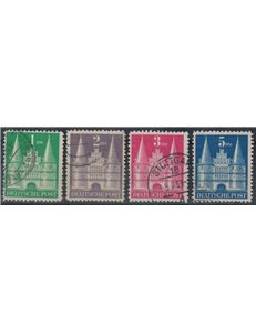 GERMANIA BIZONA 1948 Holstentor di Lubecca (II tipo) 4v us