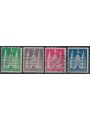 GERMANY BIZONA 1948 Holstentor of Lübeck (II type) 4v us