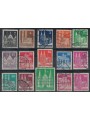 GERMANY BIZONA 1952 Churches and historic buildings 15v us