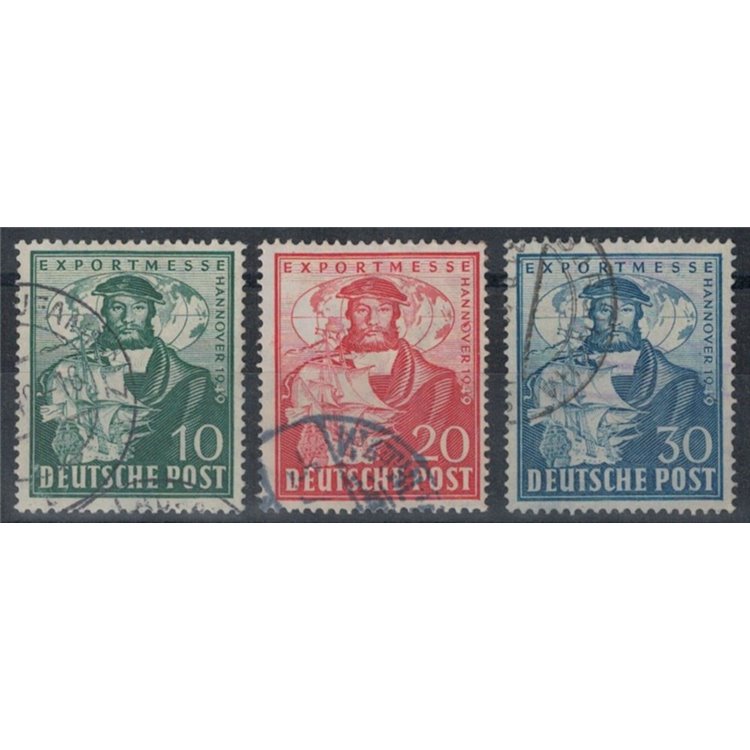 GERMANY BIZONA 1949 Hannover Fair 3v us