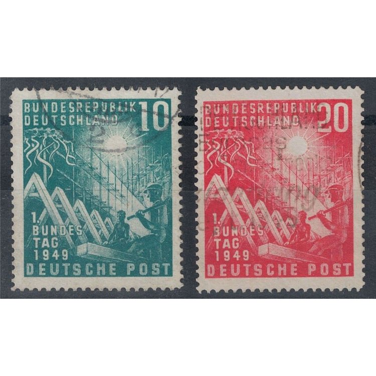 GERMANY BRD 1949 Opening of Parliament 2v us