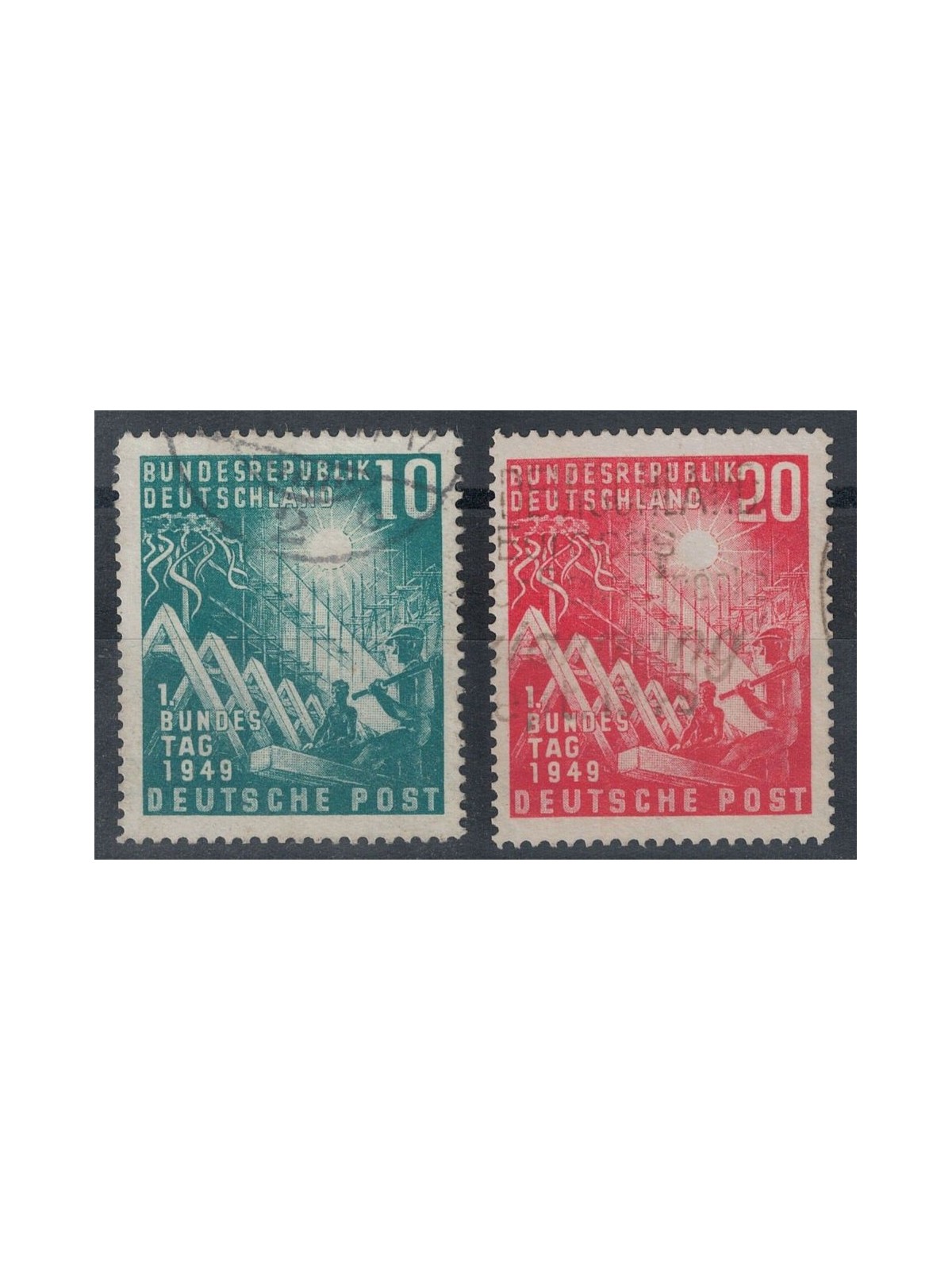 GERMANY BRD 1949 Opening of Parliament 2v us