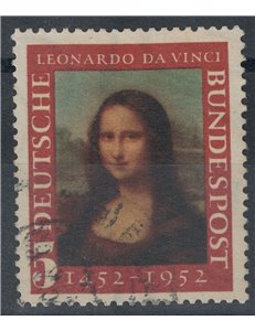 GERMANIA BRD 1952 La Gioconda us