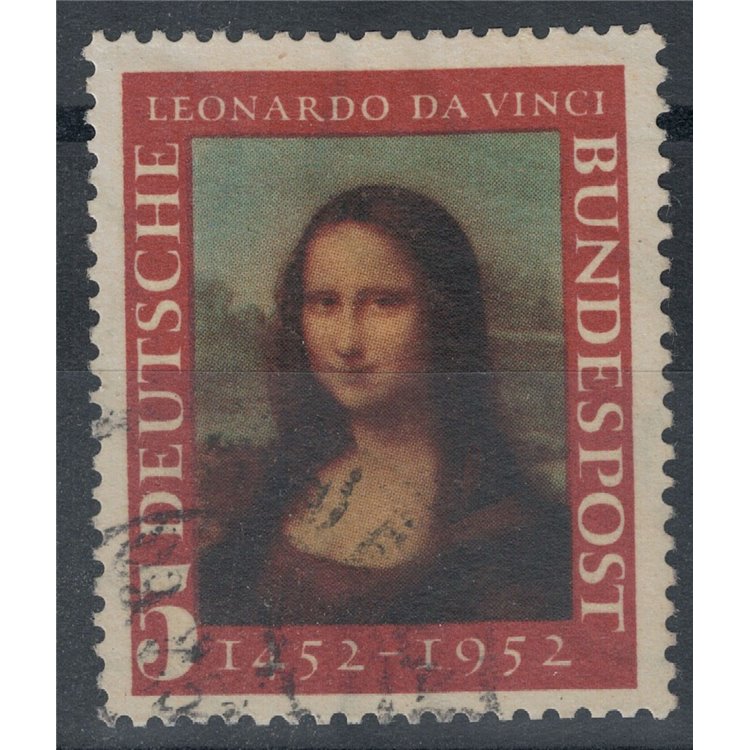 GERMANIA BRD 1952 La Gioconda us