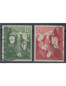 GERMANY BRD 1952 Works for Youth 2v us