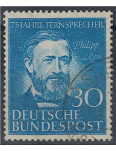 GERMANIA BRD 1952 Anniversario del telefono us