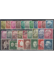 GERMANIA BRD 1954 Annata completa 27v us