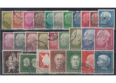 GERMANY BRD 1954 Complete year 27v us