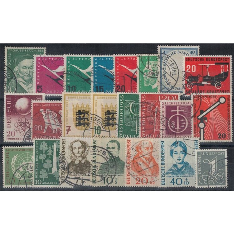 GERMANY BRD 1955 Complete year 23v us