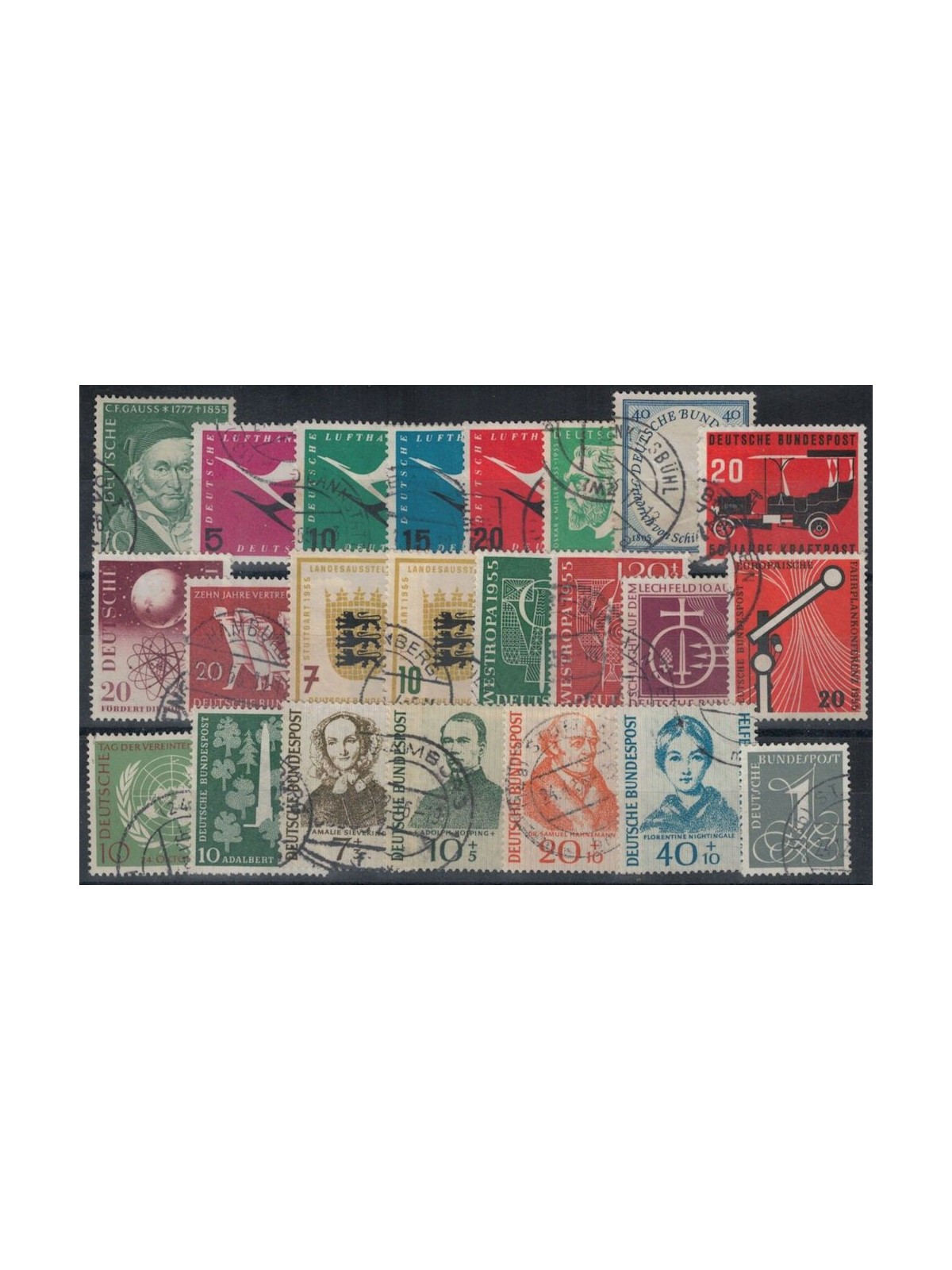 GERMANY BRD 1955 Complete year 23v us
