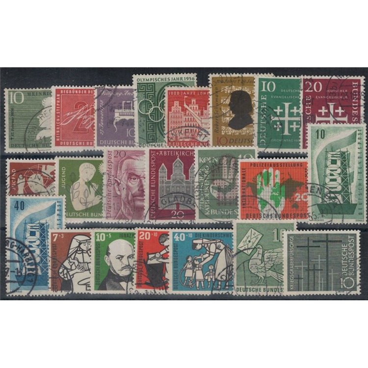 GERMANIA BRD 1956 Annata completa 22v us