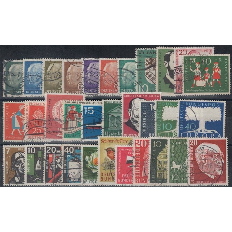 GERMANIA BRD 1957 Annata completa 32v us