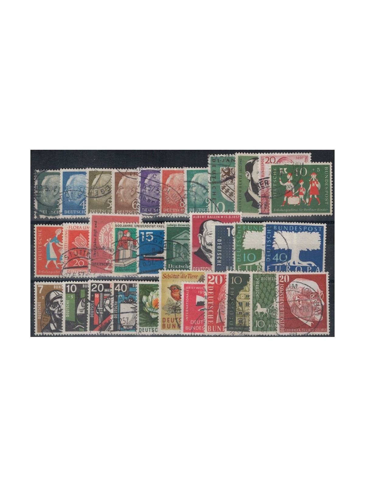 GERMANIA BRD 1957 Annata completa 32v us
