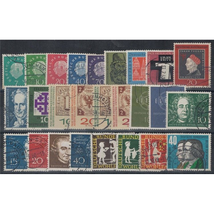 GERMANIA BRD 1959 Annata completa 26v us