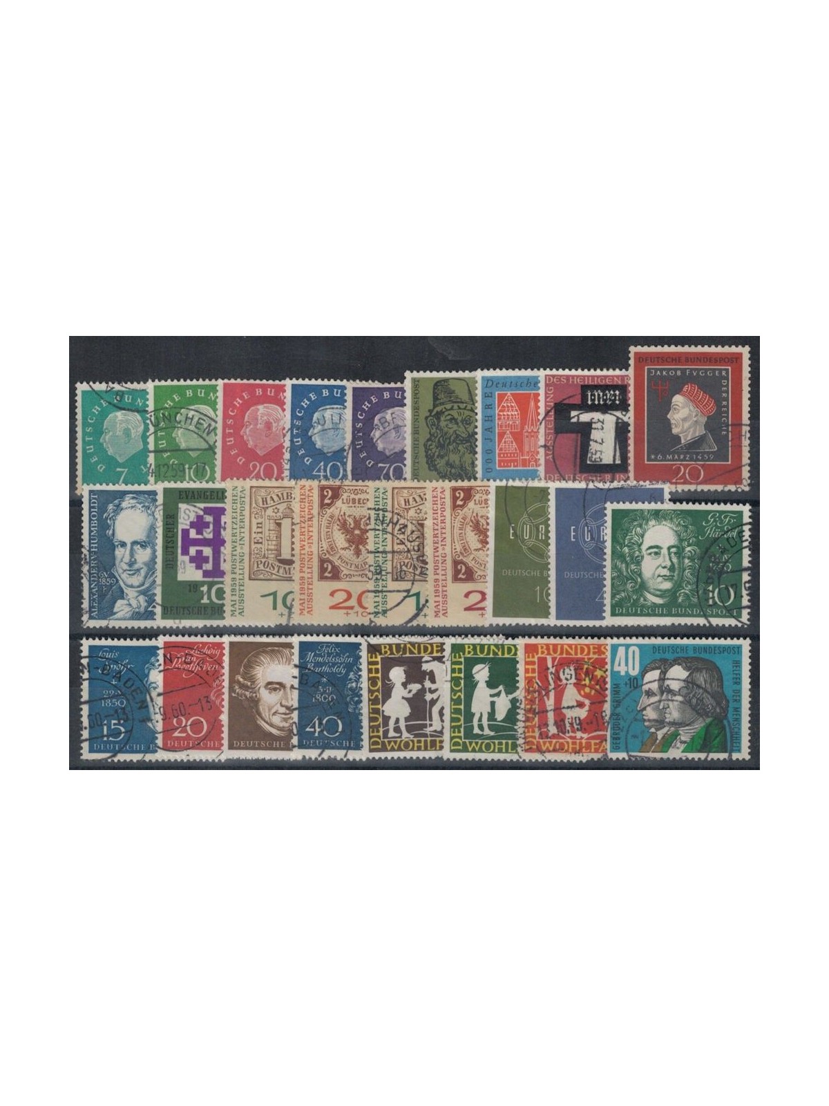 GERMANY BRD 1959 Complete Year 26v us