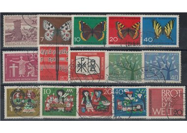 GERMANY BRD 1962 Complete year 15v us