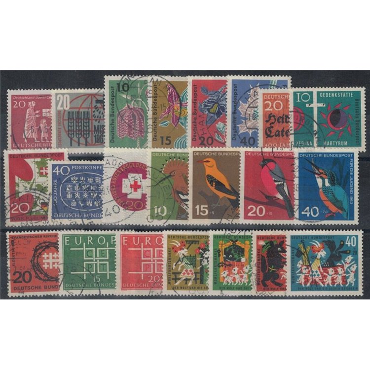 GERMANY BRD 1963 Complete year 22v us