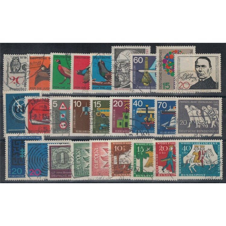 GERMANY BRD 1965 Complete Year 27v us