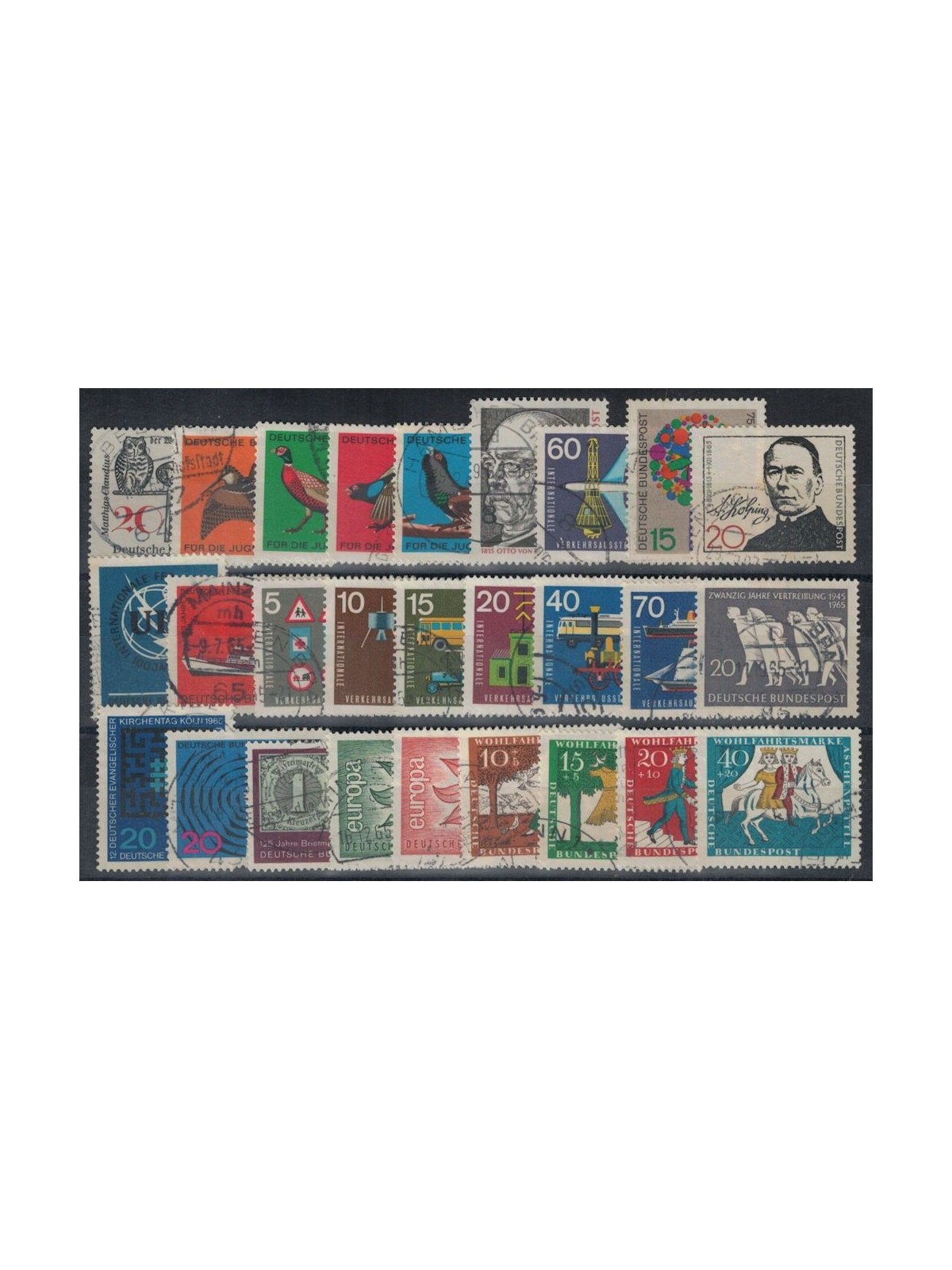 GERMANIA BRD 1965 Annata completa 27v us