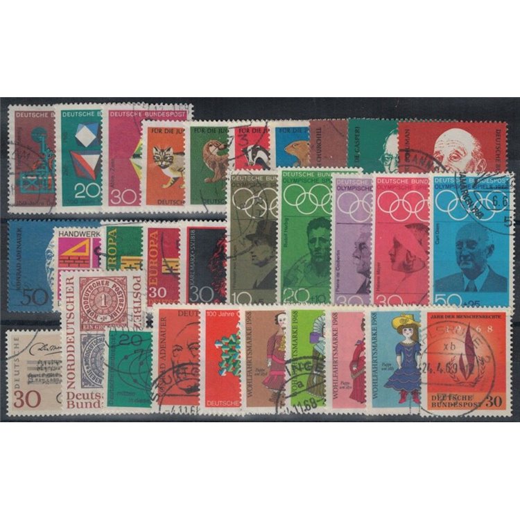 GERMANIA BRD 1968 Annata Completa 30v us