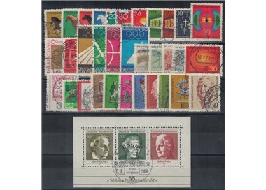 GERMANY BRD 1969 Complete Year 33v + 1 s/s us