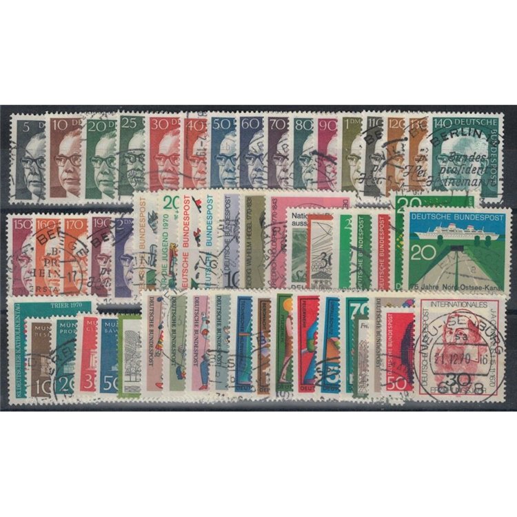 GERMANIA BRD 1970 Annata Completa 55v us