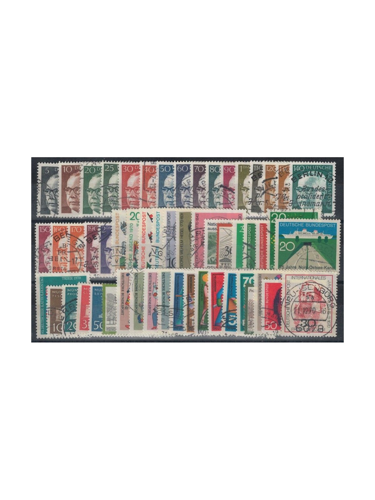 GERMANY BRD 1970 Complete Year 55v us