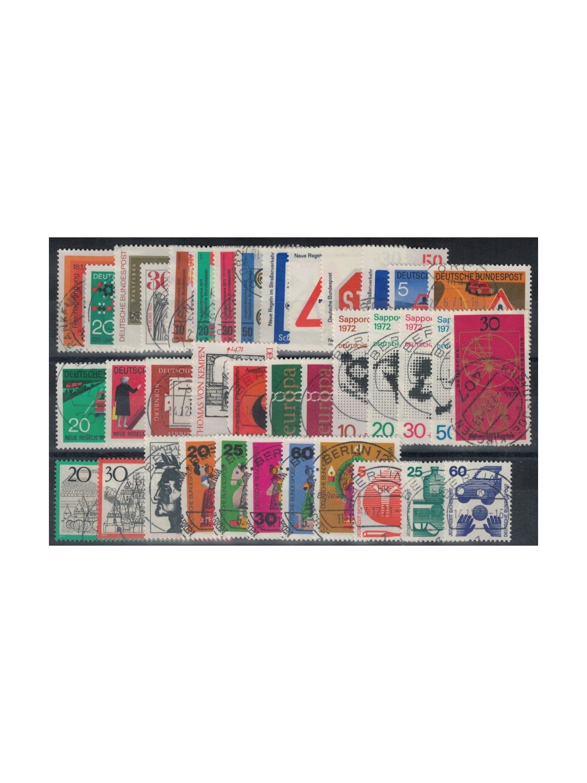 GERMANIA BRD 1971 Annata Completa 37v us