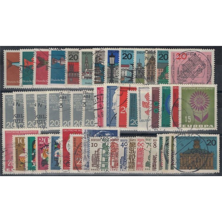 GERMANIA BRD 1964 Annata completa 50v us