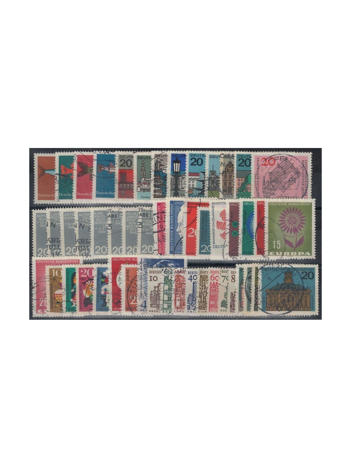 GERMANIA BRD 1964 Annata completa 50v us