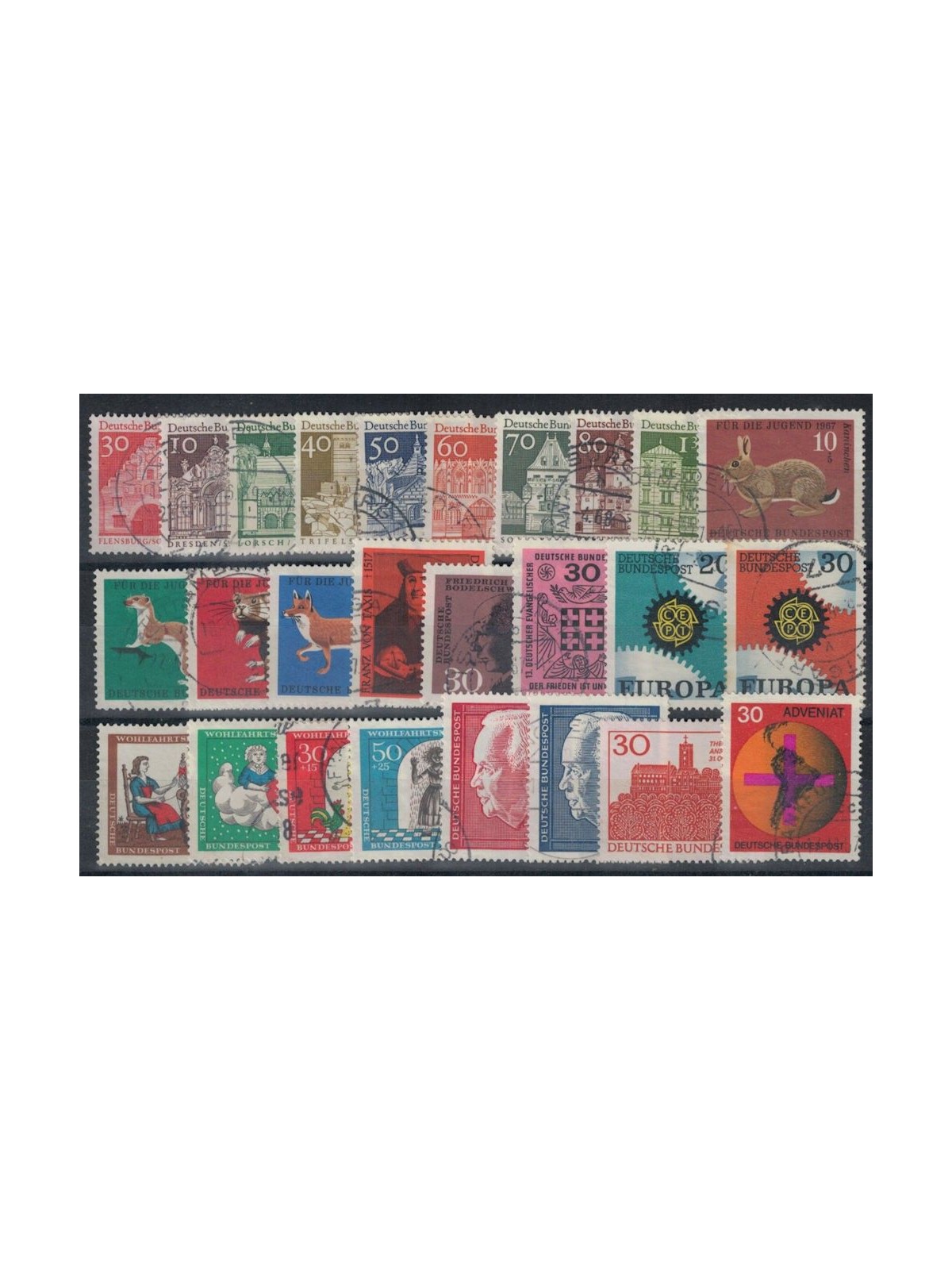 GERMANIA BRD 1967 Annata Completa 26v us