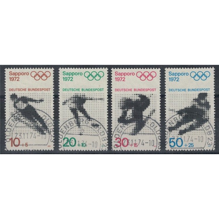 GERMANY BRD 1971 Sapporo Olympic Games 4v us