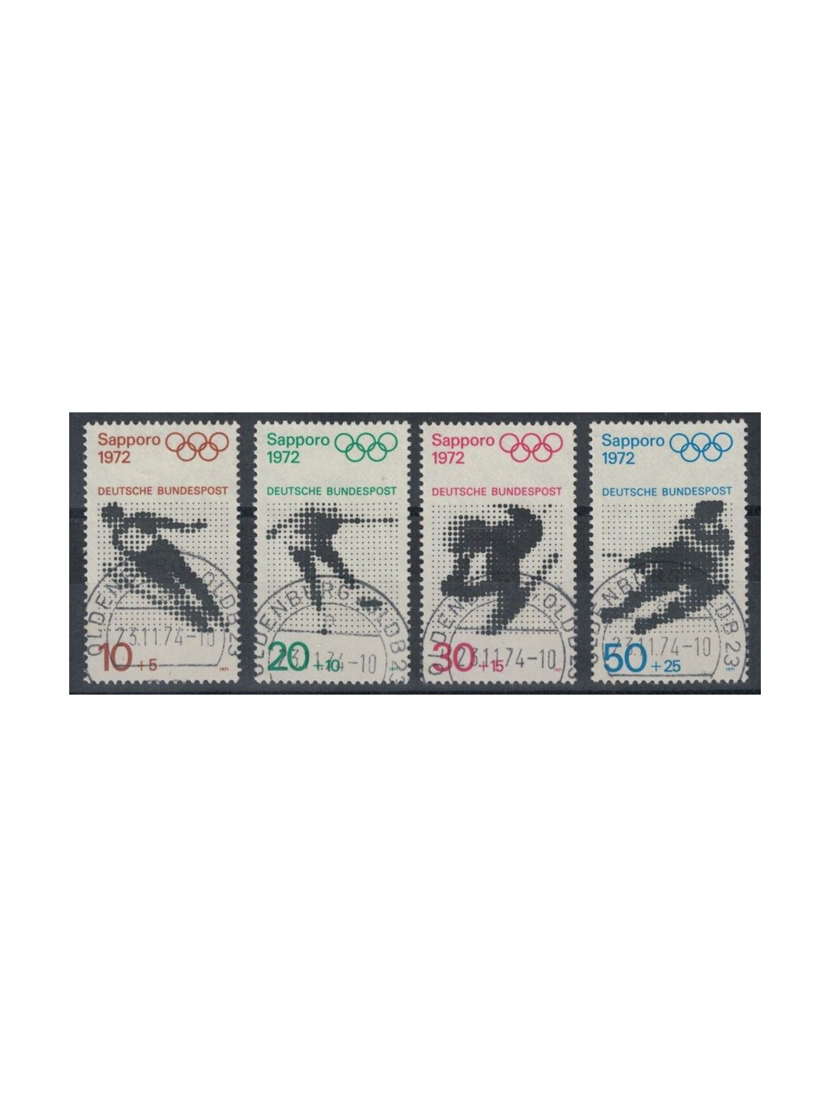 GERMANY BRD 1971 Sapporo Olympic Games 4v us