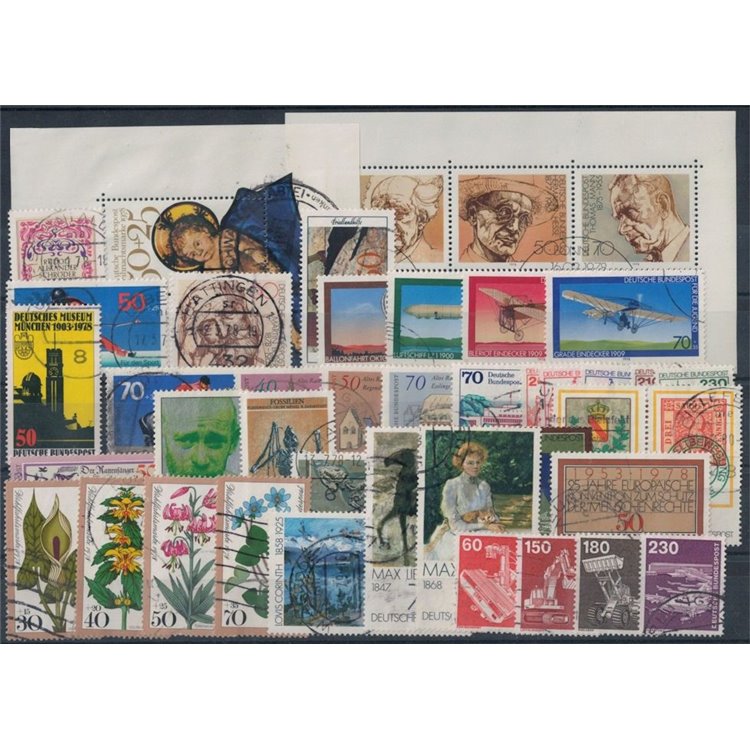 GERMANY BRD 1978 Complete Year 39v + 2 s/s us
