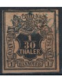 HANNOVER 1851-55 Coat of arms and 1/30t salmon US