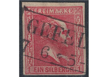 PRUSSIA 1857 Frederick IV 1 carmine rose us