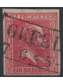 PRUSSIA 1857 Federico IV 1 carminio rosa us
